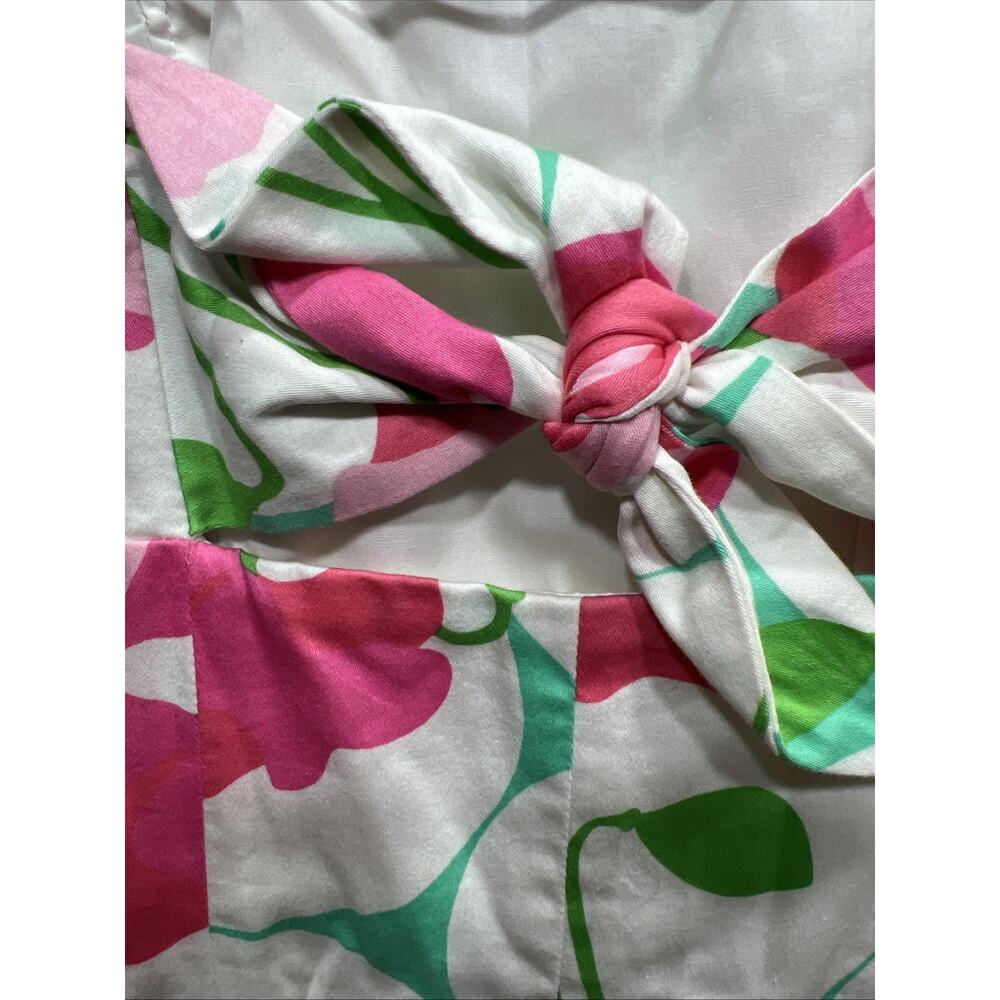 Lilly Pulitzer Franco Dress Classic White Had Me A Blast Floral Strapless Size 8 - Picture 7 of 14